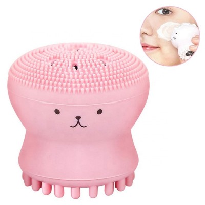 Facial Cleansing Brush Silicone Face Scrubbers Octopus Baby Shampoo Brush